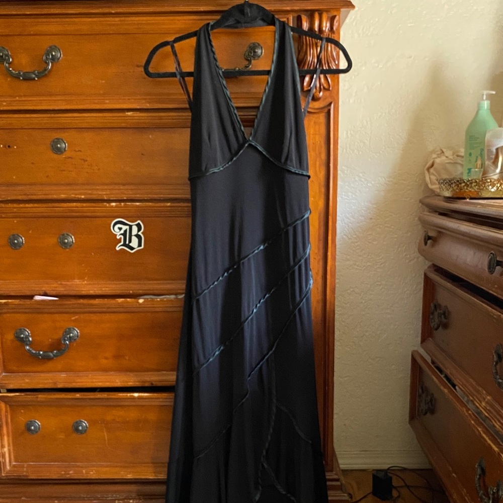 Nikki Mae Black halter dress